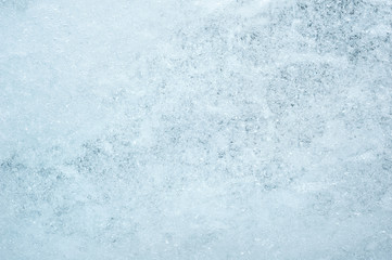 Ice with bubbles background texture. Refreshing summer drinks or arctic cold concept.