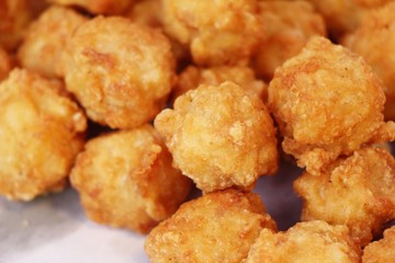 Fried chicken nuggets delicious at street food