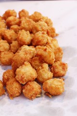 Fried chicken nuggets delicious at street food