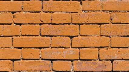 orange brick wall texture. grunge background
