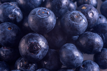 Blueberry. Fresh berries close -up,studio shot