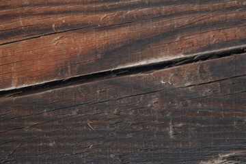 Naklejka premium Old and cracked wood texture