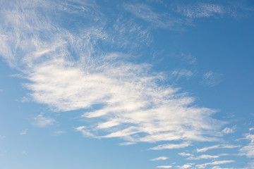 Naklejka na ściany i meble Cloud against blue sky cloudscape background pattern