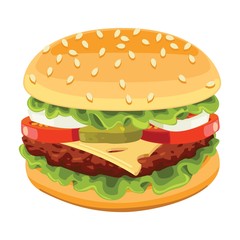 Burger Vector Icon