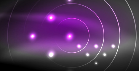 Glowing shiny neon colors with abstract lines, modern background