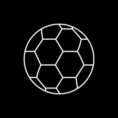 Fototapeta premium Vector image of isolated soccer ball icons. Design a flat soccer ball icon