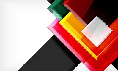 Colorful square and rectangle blocks background