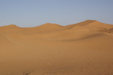 Fototapeta na wymiar Sand and dunes in the desert