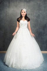 Beautiful woman in wedding dress , Bride Thai style fashion