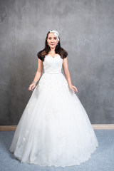 Beautiful woman in wedding dress , Bride Thai style fashion