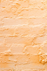 Background of brick wall painted orange.Modern design.