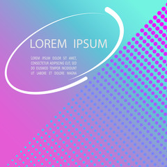 Bright background for flyer, web, magazine. Gradient turquoise lilac.