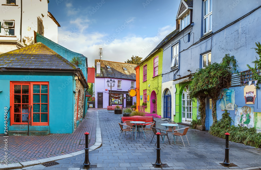 Wall mural Street in Kinsale, Ireland