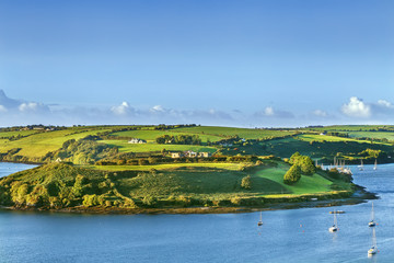 View of green hill, Kinsale, Ireland
