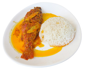 Poisson cuisiné à la créole 