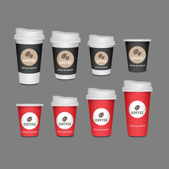 coffee cup product mock up, isolated