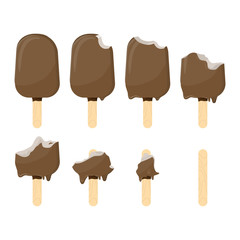 chocolate flavor ice cream design