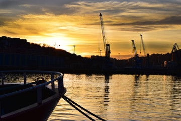 Fototapeta premium puerto y barcos