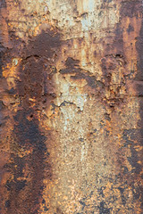 Old Weathered Corrugated Rusty Metal Texture