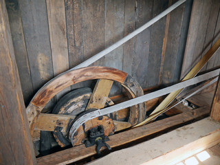 Drewniana maszyna kołowa