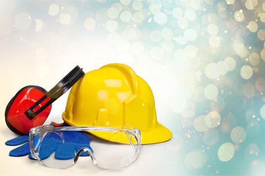 Safety Equipment - Hardhat, Goggle, Gloves And Eye Protection