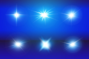 Set of Vector Neon Light Effects.