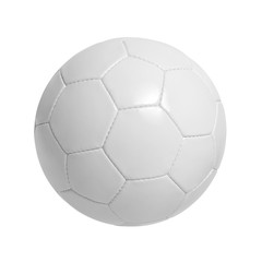 Leather white football.