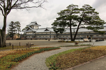 Kanazawa Castle in Kanazawa, Ishikawa Prefecture, Japan