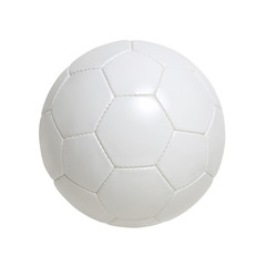 Leather white football.