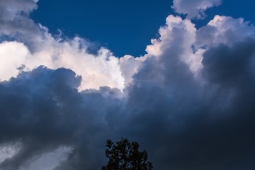 Sky in lights and shadows