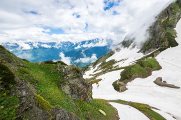 View of Caucasian mountains