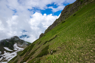 View of Caucasian mountains