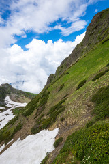 View of Caucasian mountains