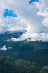View of Caucasian mountains