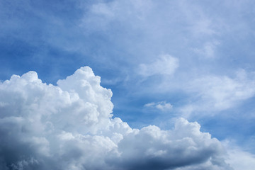 Naklejka na ściany i meble The sky in the rainy season has beautiful clouds