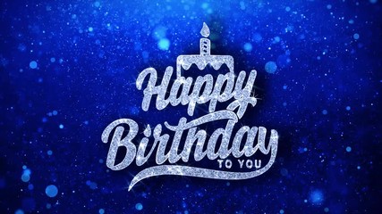 Image result for happy birthday BLUE glitter images
