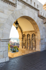 Entrance to the territory of the fishing bastion. Hungary