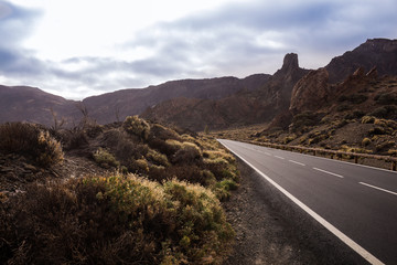 Road and country, Tenerife, Spain