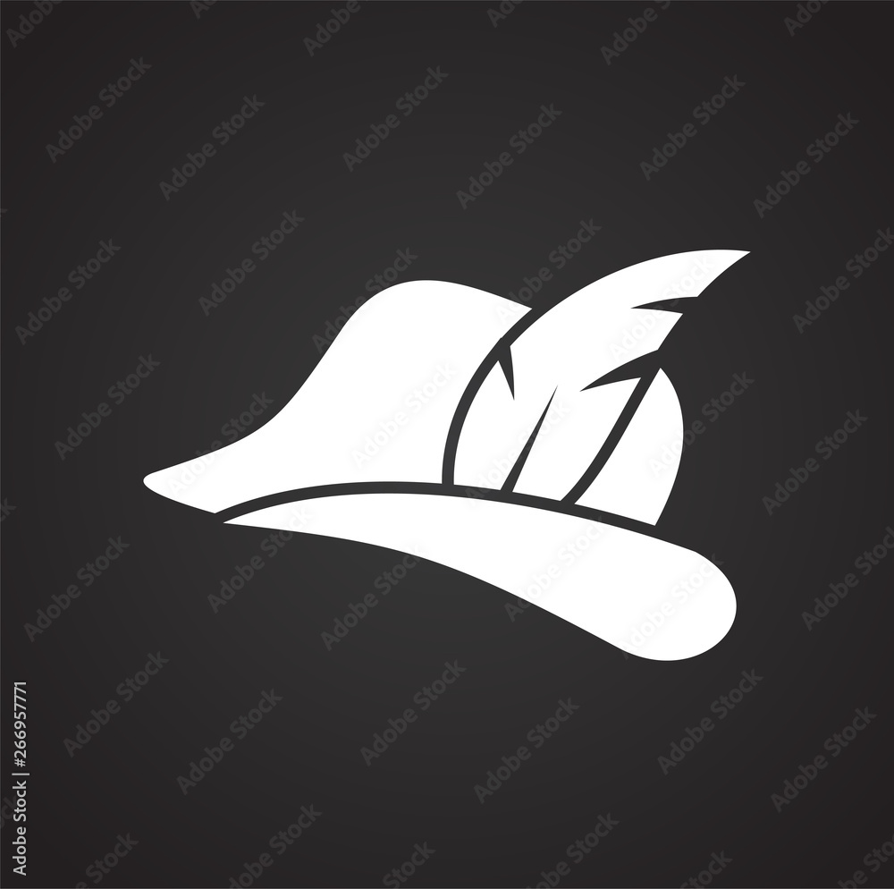 Poster feather icon on background for graphic and web design. simple vector sign. internet concept symbol f