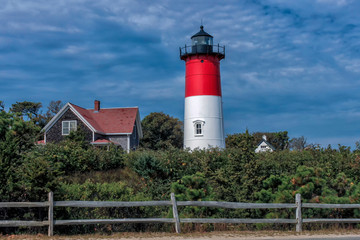Fototapeta na wymiar Lighthouse on Cape Cod