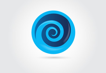Spiral wave logo