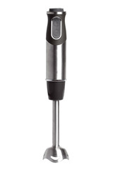 immersion blender with iron blades and rubberized body with a speed controller and on / off buttons...