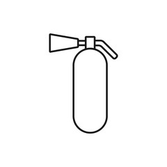 vector outline icon of fire extinguisher
