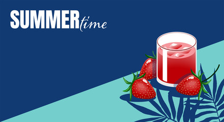 Summer holiday banner design.