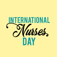 Obraz premium Happy International Nurses Day Vector Template Design Illustration