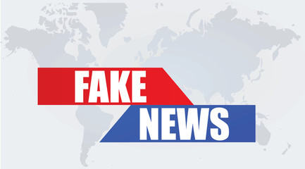 Fototapeta premium Fake news poster. vector illustration