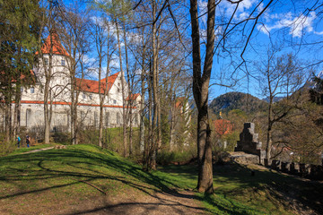 Fototapeta na wymiar Hohes Schloss Füssen im Algäu Bayern Deutschland