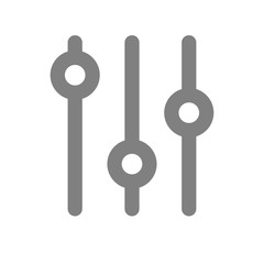 Settings sliders. Adjustment Icon. Balance Button Multimedia symbol