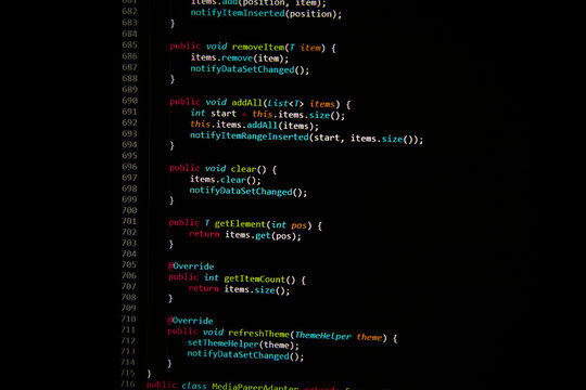 concept of python database code on computer monitor
