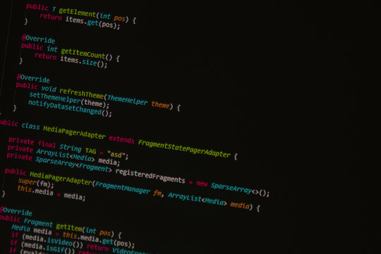 concept of python database code on computer monitor